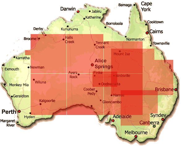 Australien Outback Karte | goudenelftal