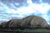 Uluru bei Regen