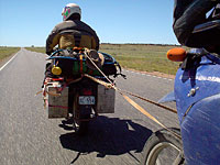 Abschelppen auf dem Stuart Highway Richtung Alice